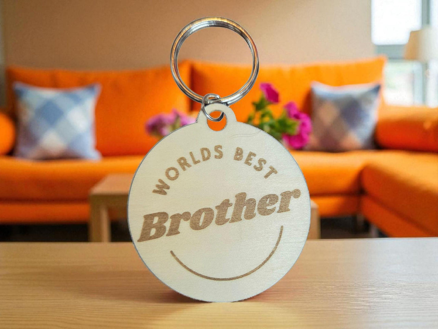 Worlds Best Brother Keychain