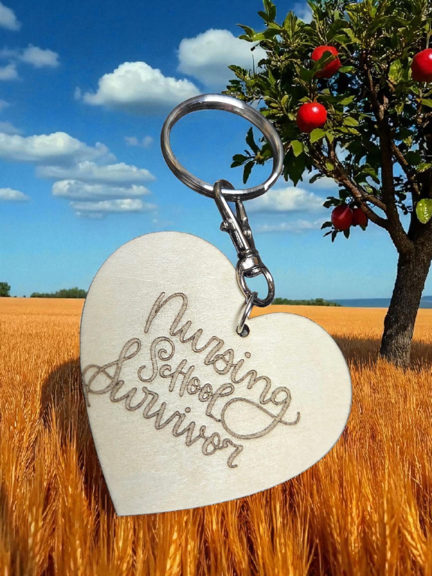 Nursing School Survivor Keychain