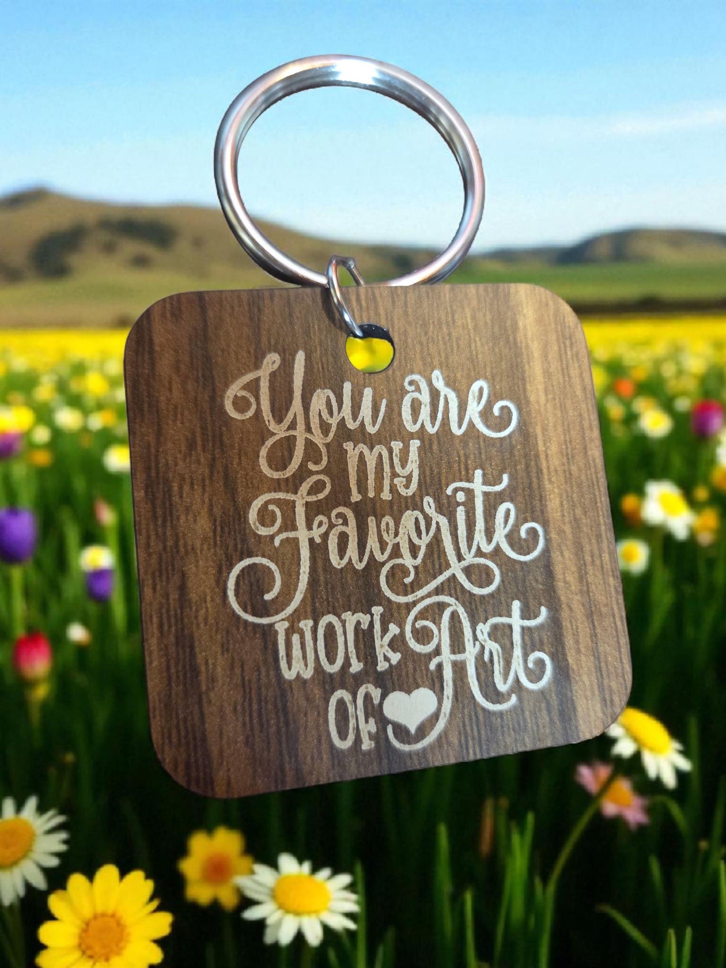 You Are My Favorite Work of Art Keychain