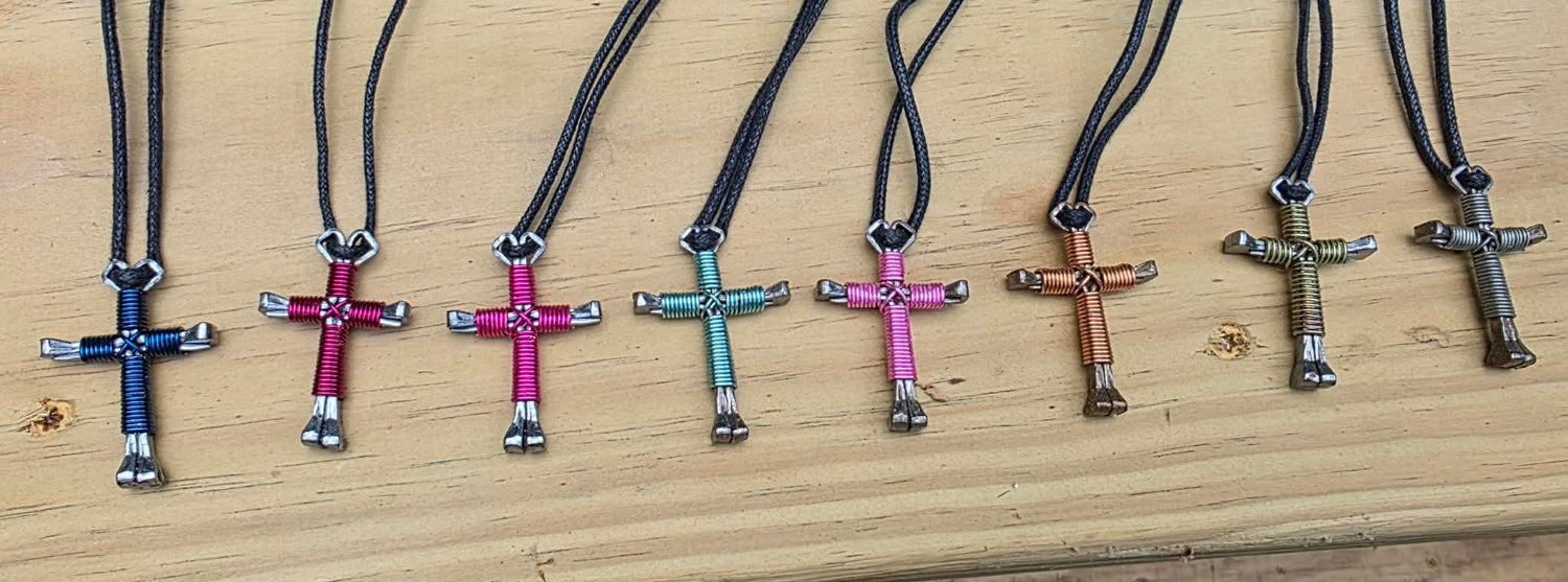 Horseshoe Nail Crosses