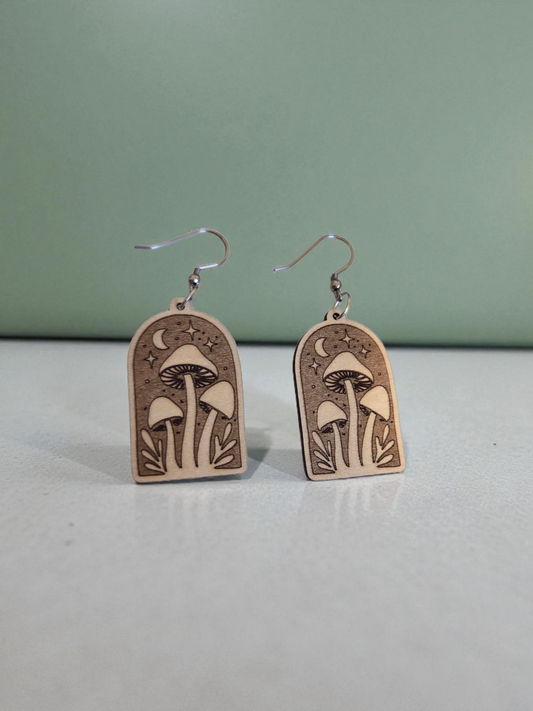 Mushroom Earrings