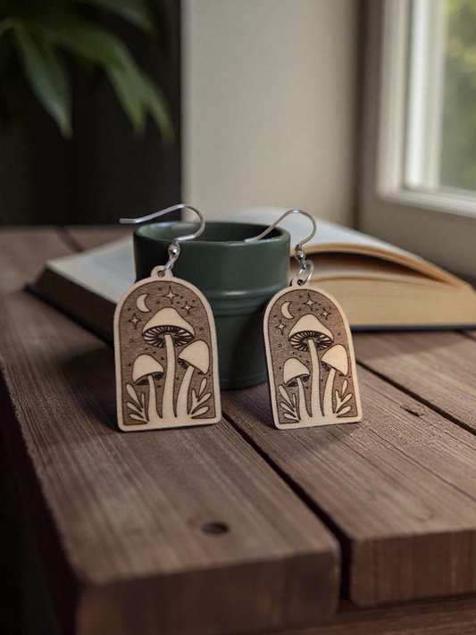 Mushroom Earrings