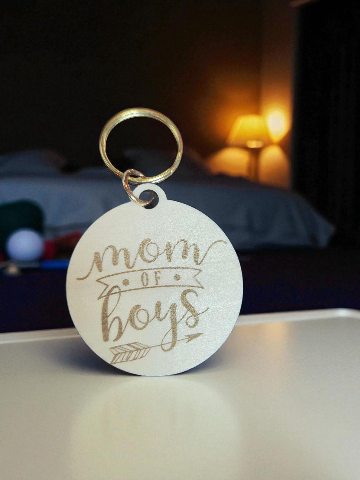Mom of Girls or Boys Keychain