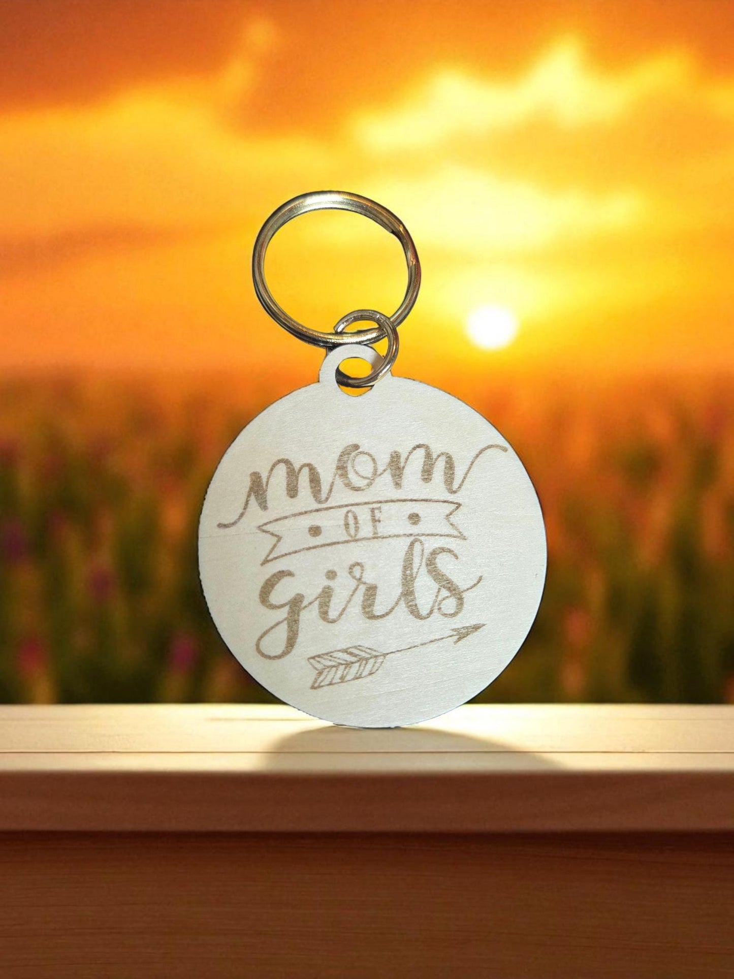Mom of Girls or Boys Keychain
