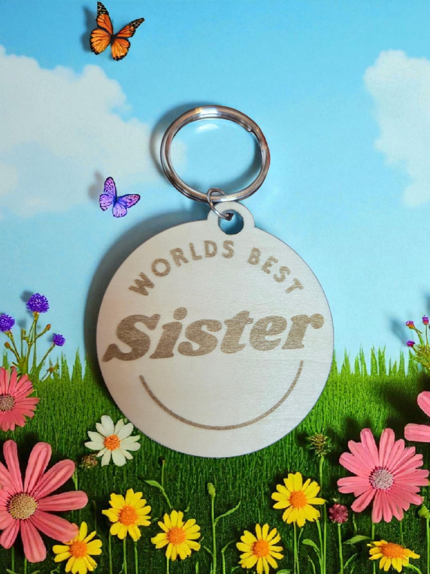 Worlds Best Sister Keychain
