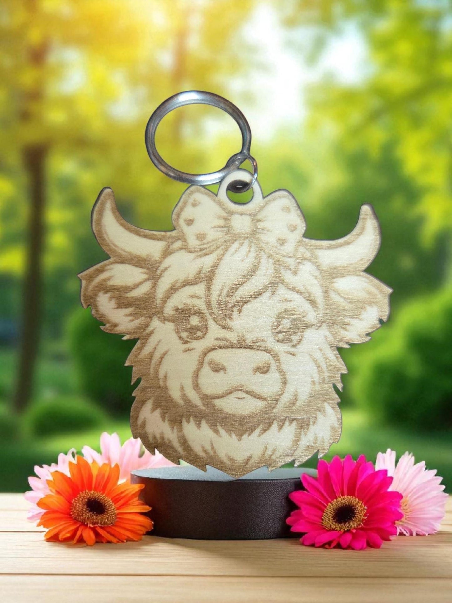 Highland Cow Keychain