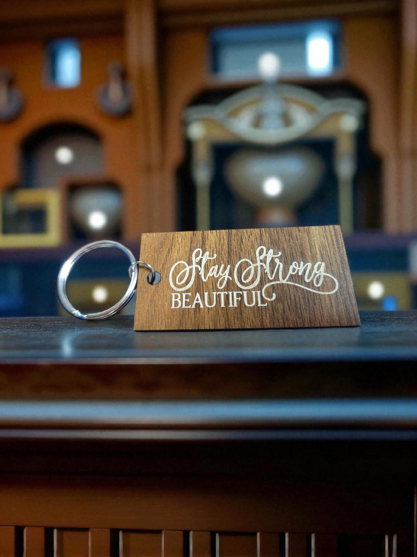 Stay Strong Beautiful Keychain