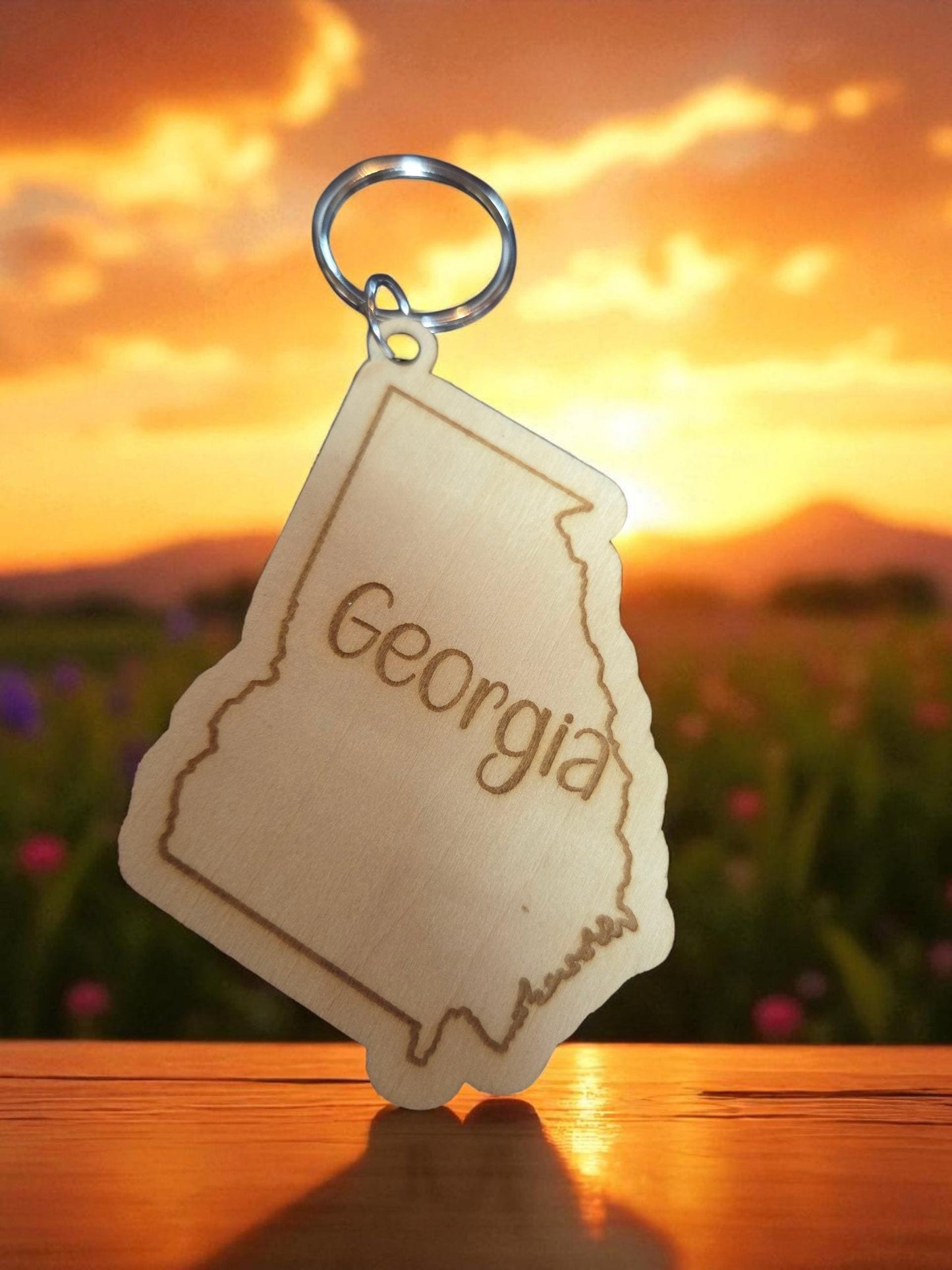Georgia State Keychain