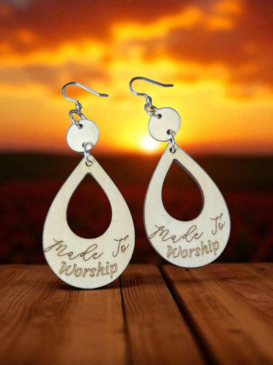 Made to Worship Earrings – Faith Jewelry