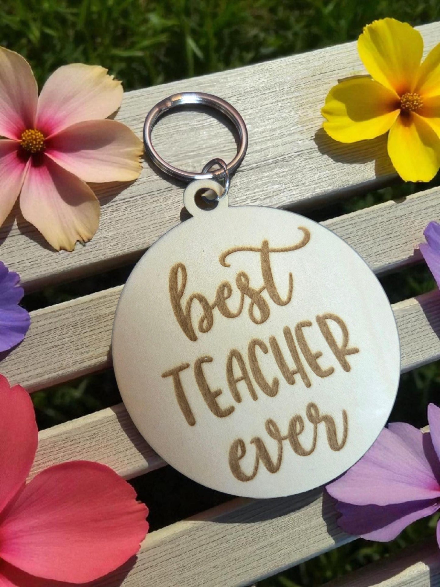 Best Teacher Ever Keychain
