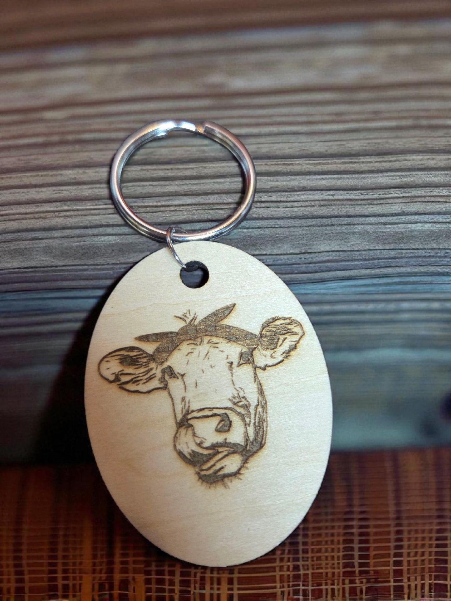 Cow Keychain: Charming Animal Lover Accessory