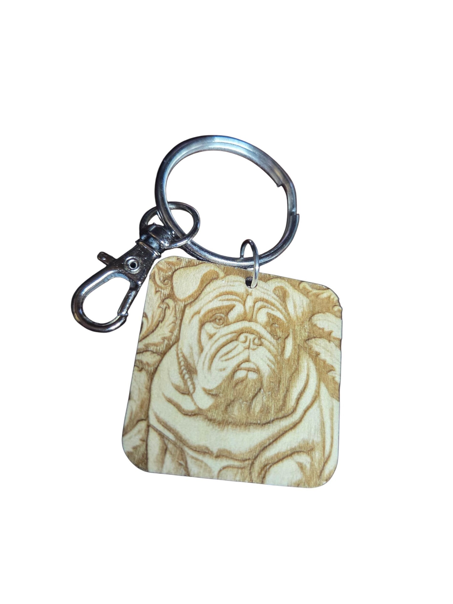 Pug keychain or purse bling