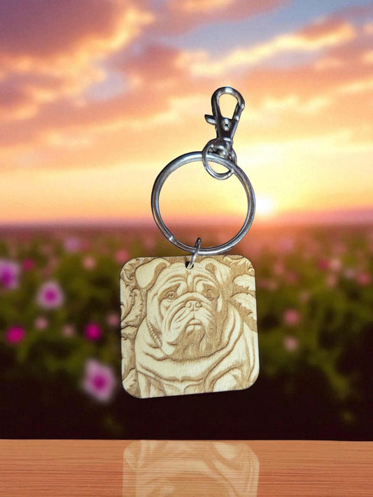 Pug keychain or purse bling