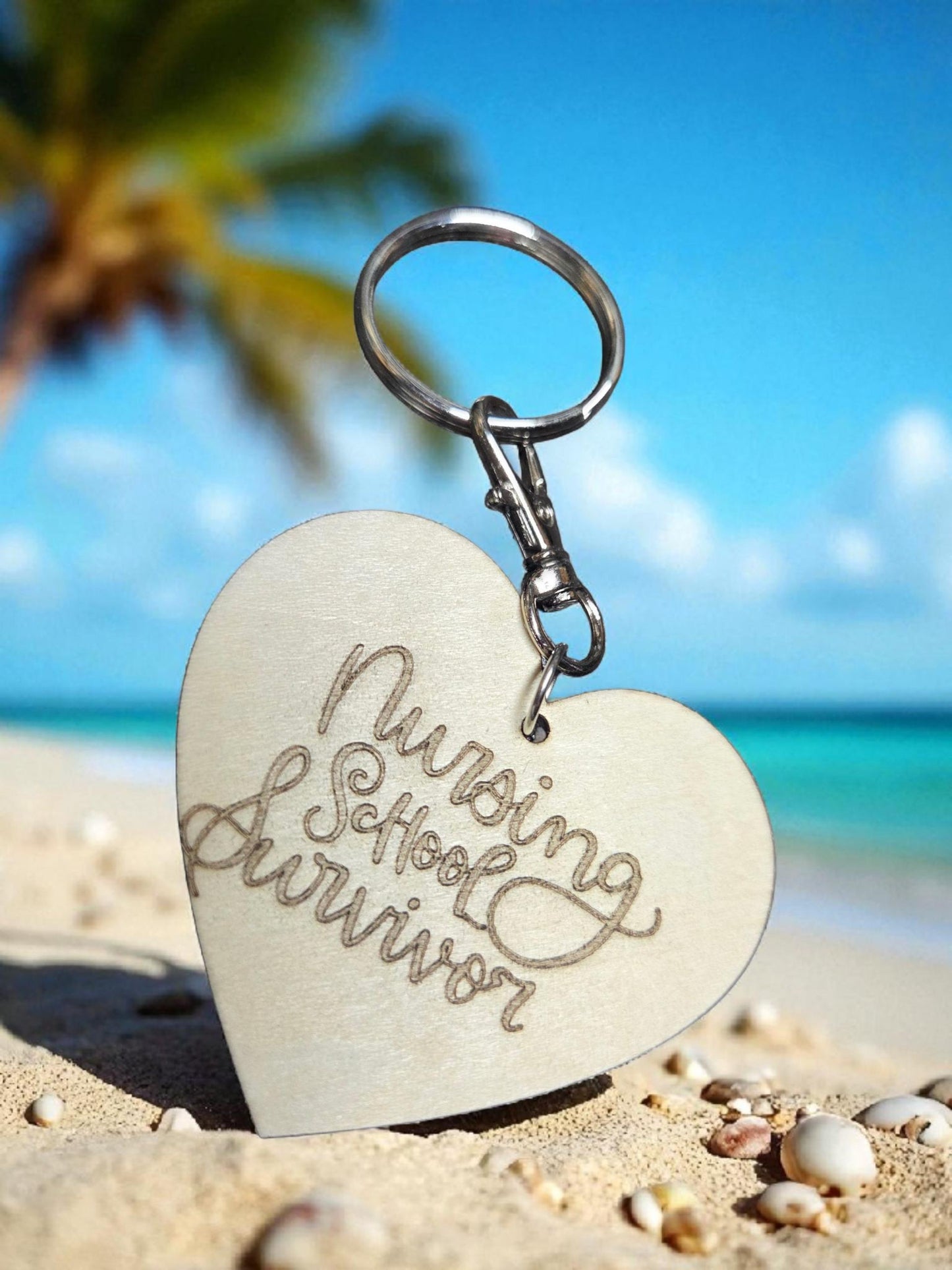 Nursing School Survivor Keychain