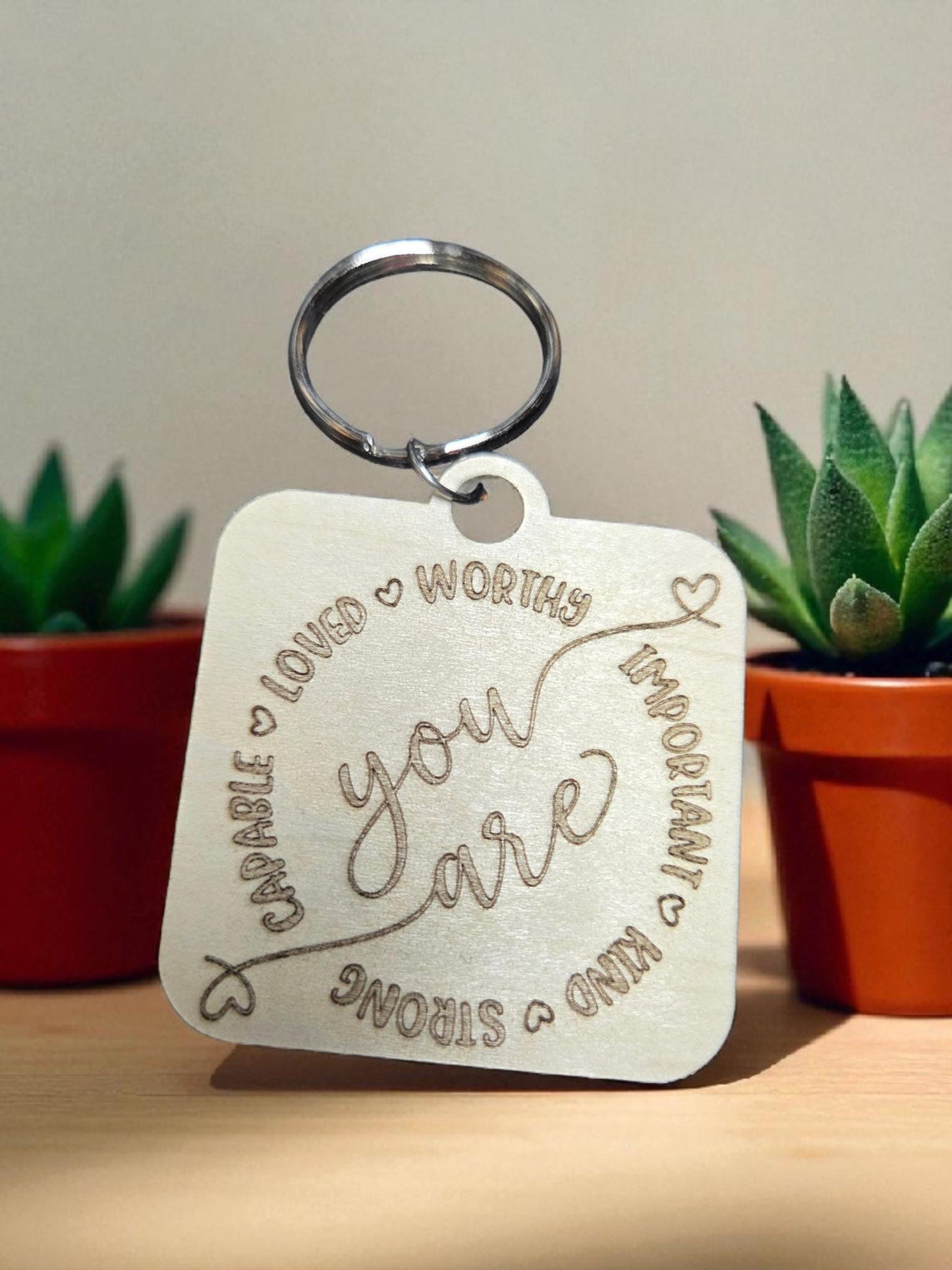 Daily affirmation Keychain