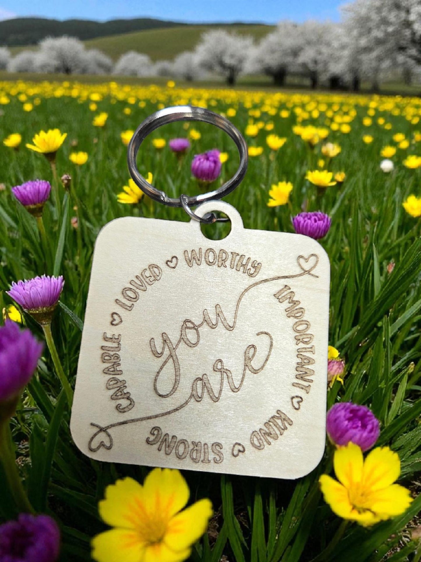 Daily affirmation Keychain
