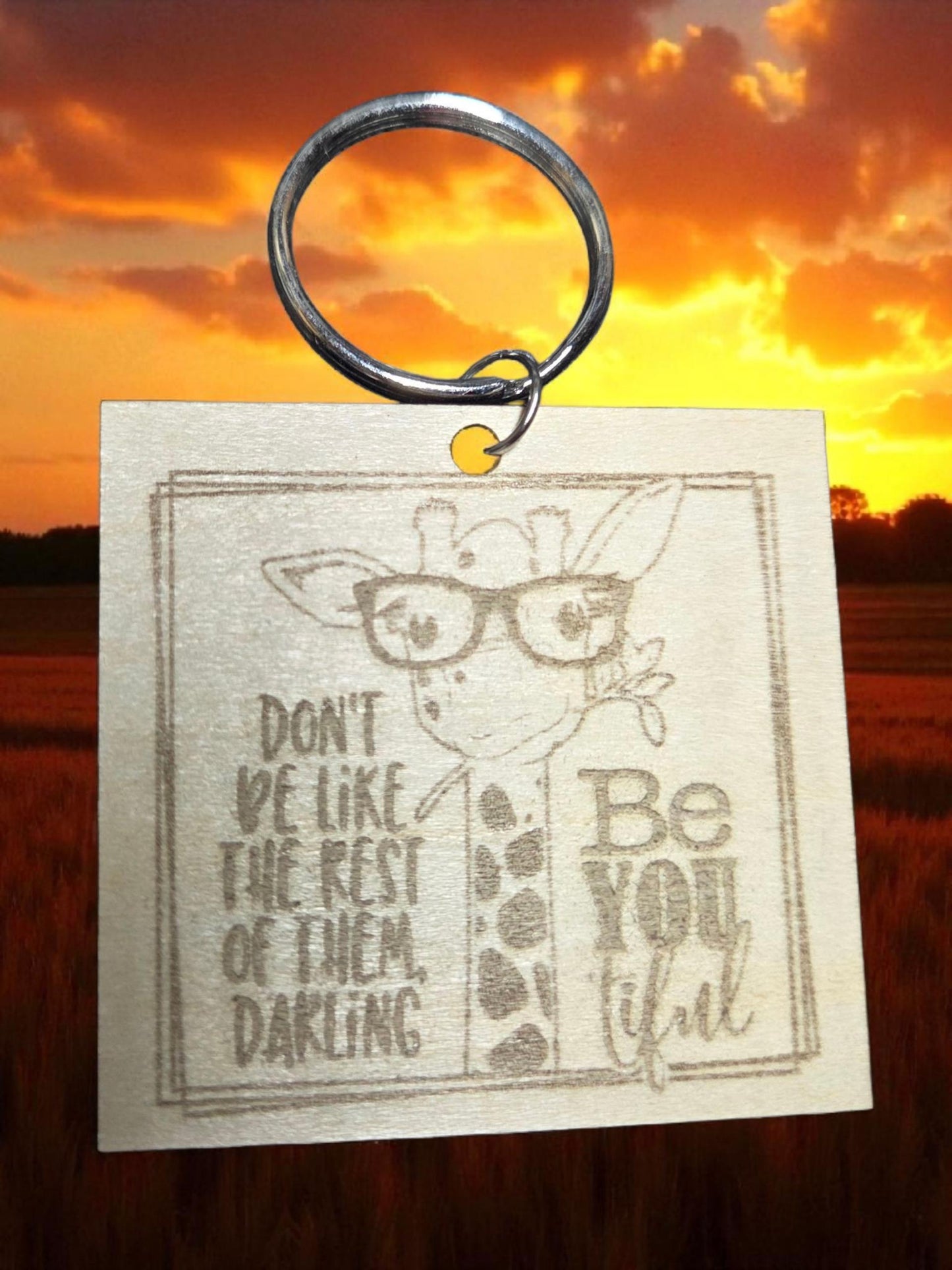 Giraffe BeYoutiful Keychain