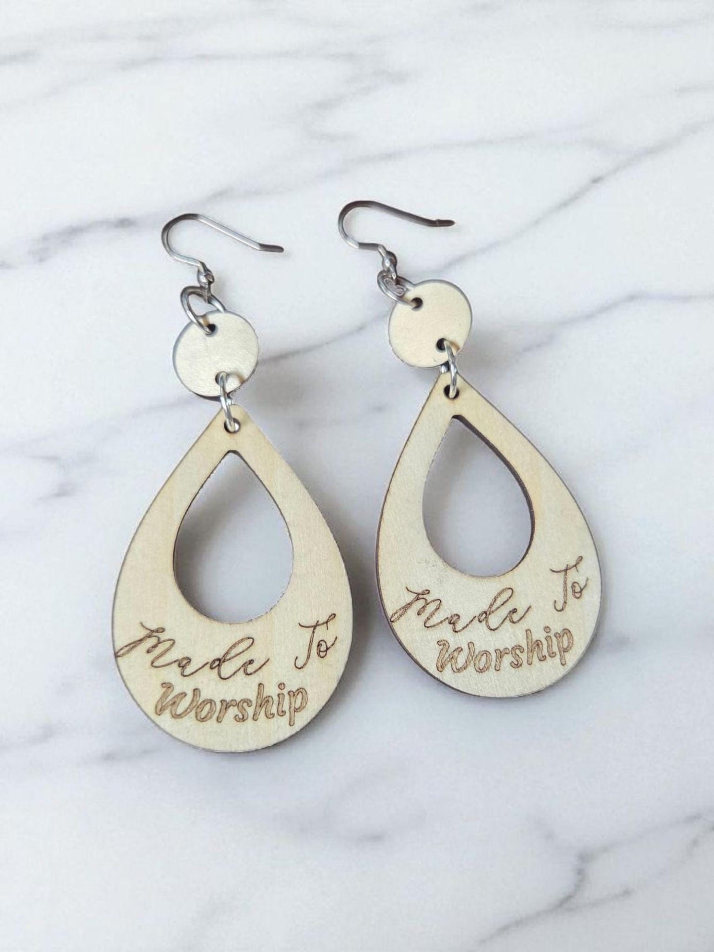 Made to Worship Earrings – Faith Jewelry