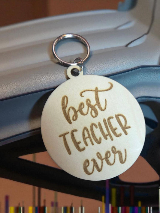 Best Teacher Ever Keychain