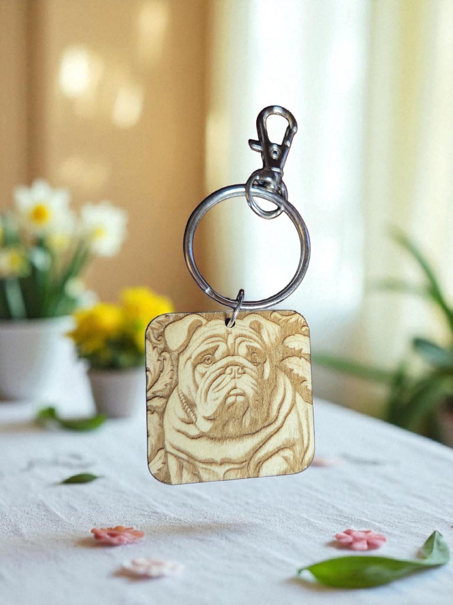 Pug keychain or purse bling
