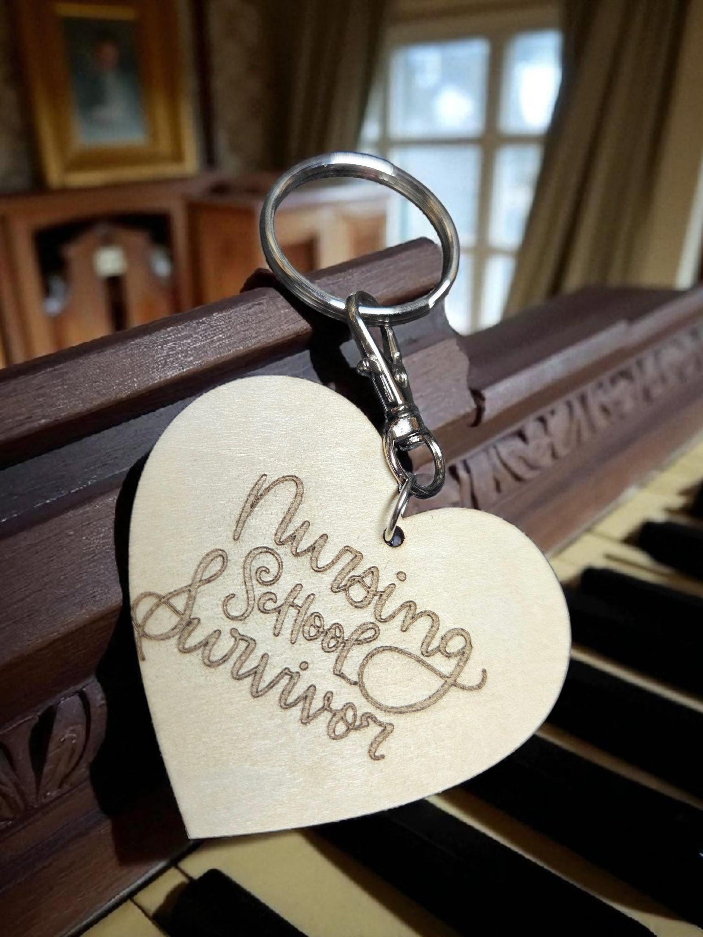 Nursing School Survivor Keychain