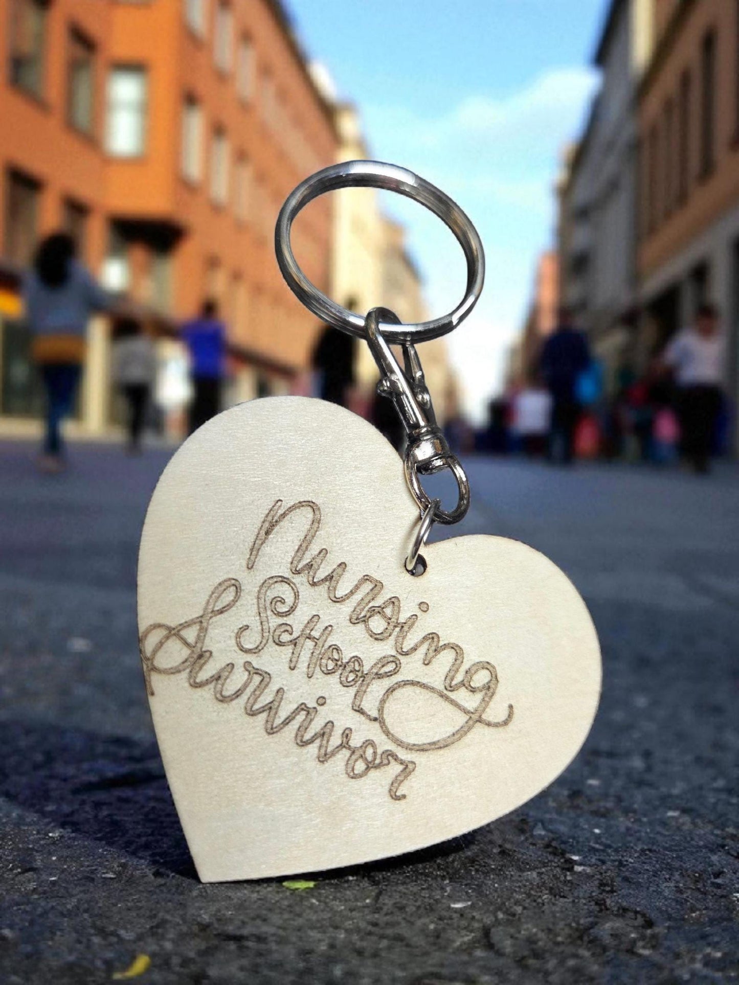 Nursing School Survivor Keychain