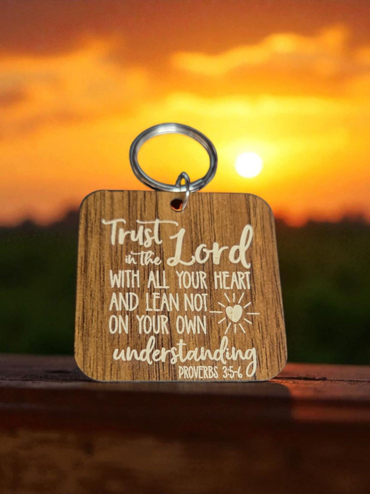 Proverbs 3 Keychain