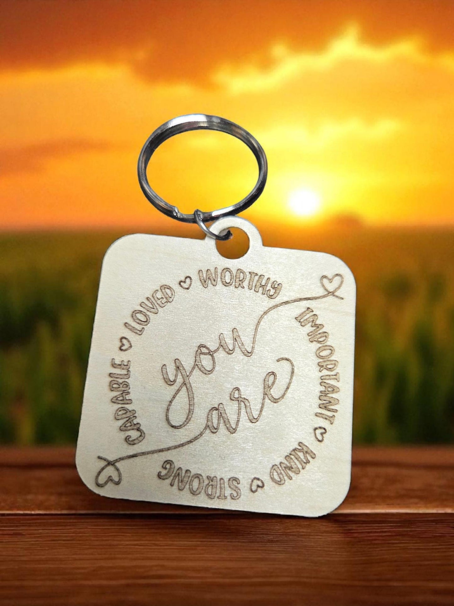 Daily affirmation Keychain