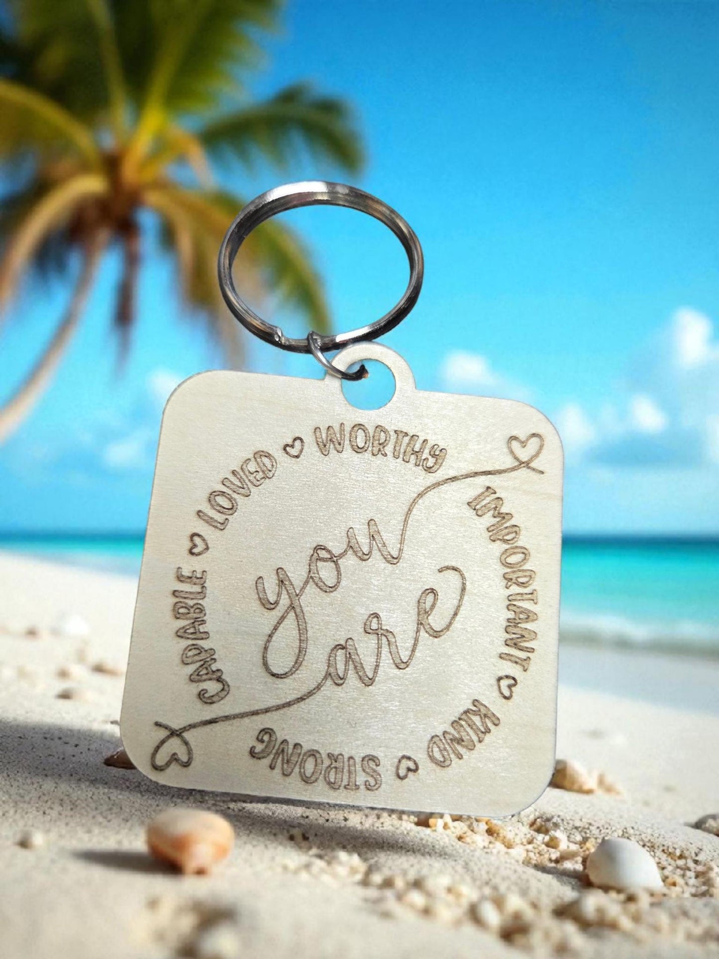 Daily affirmation Keychain