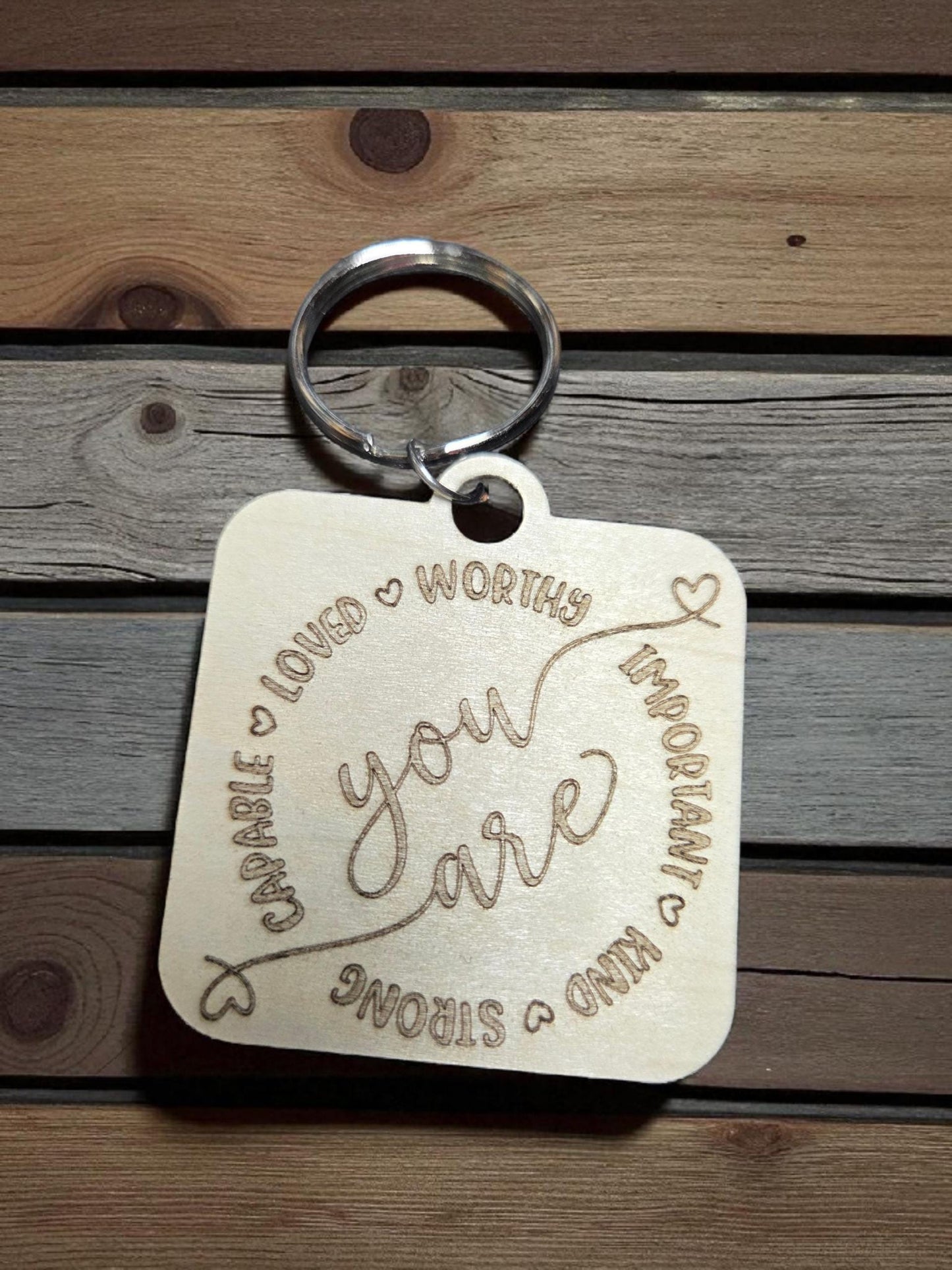 Daily affirmation Keychain