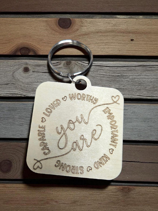 Daily affirmation Keychain