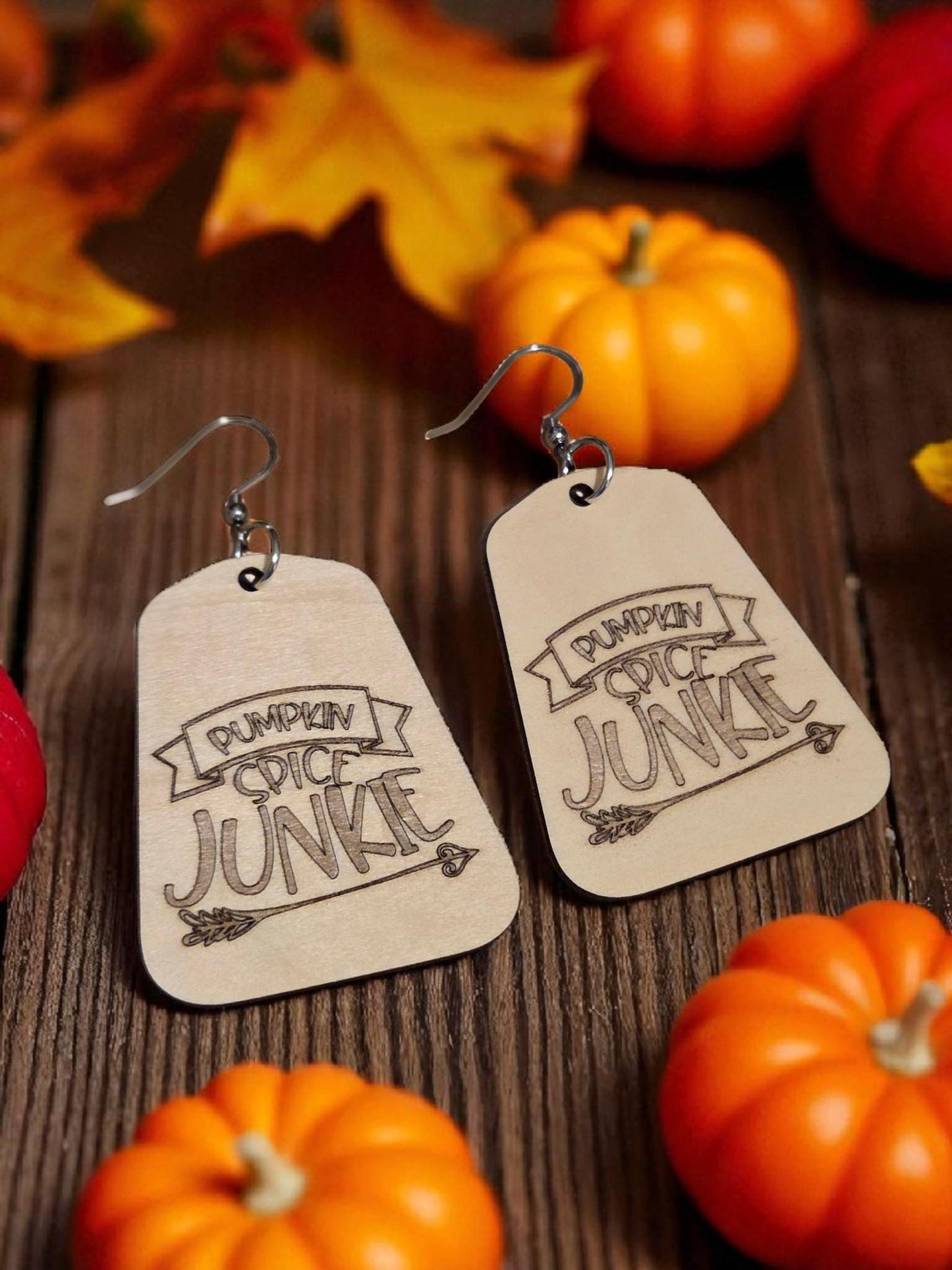 Pumpkin Spice Junkie Earrings