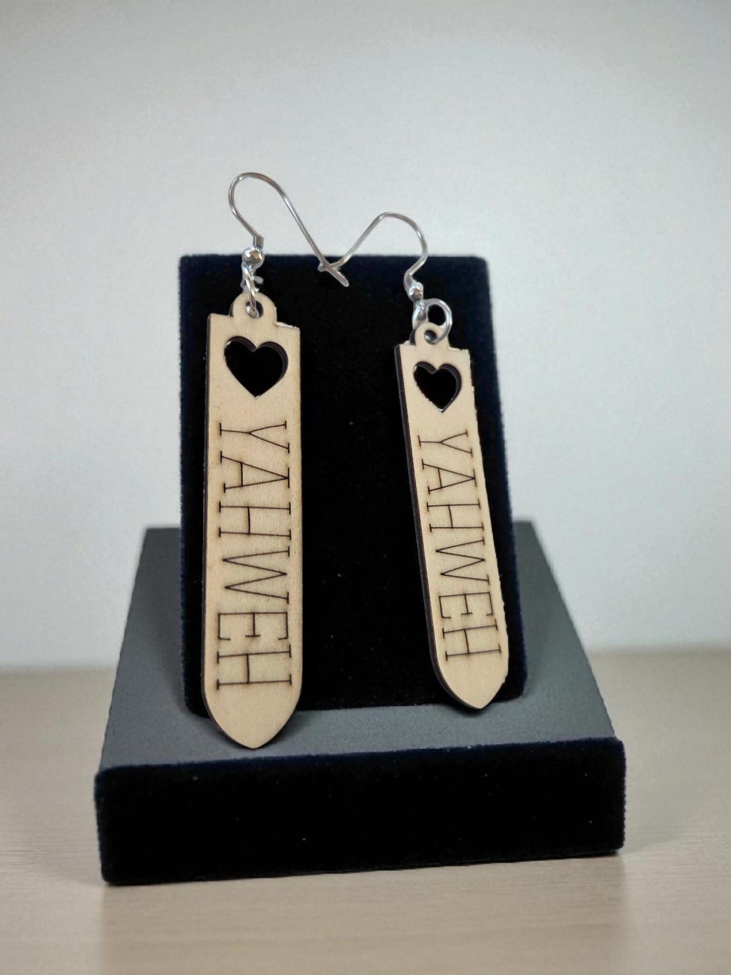 Yahweh Engraved Earrings