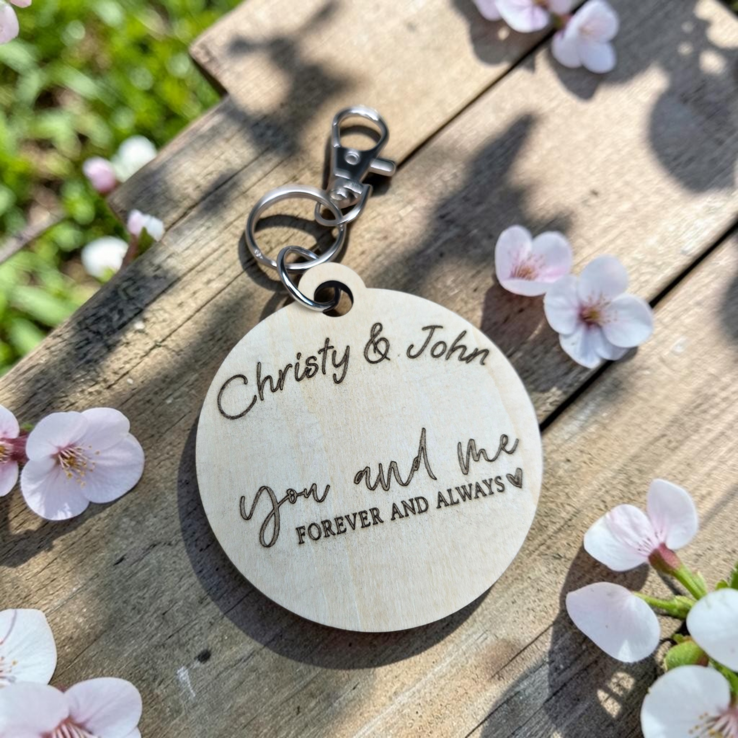 You and me forever and always Keychain