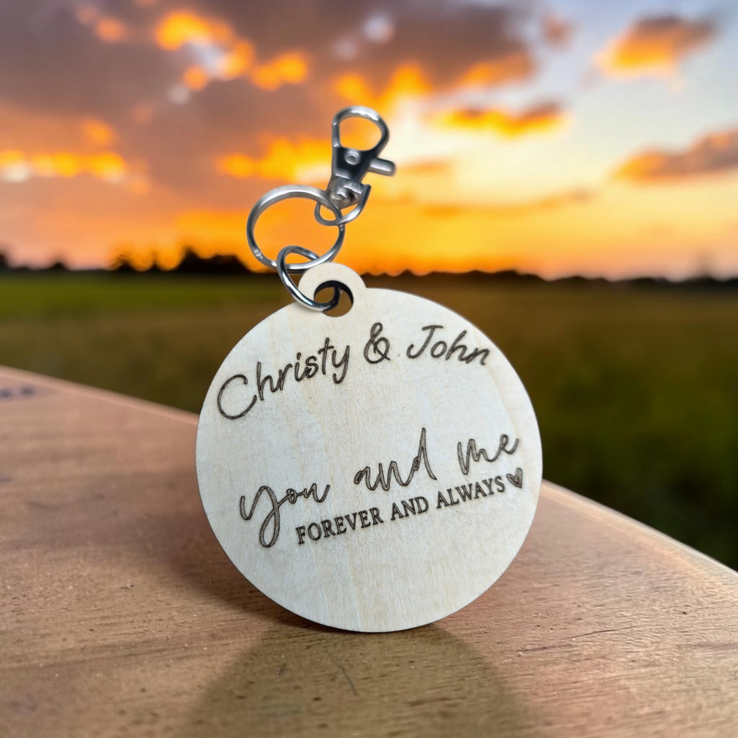 You and me forever and always Keychain