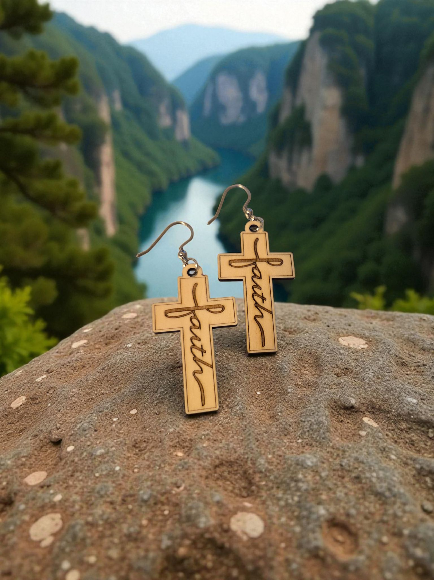 Faith Cross Earrings