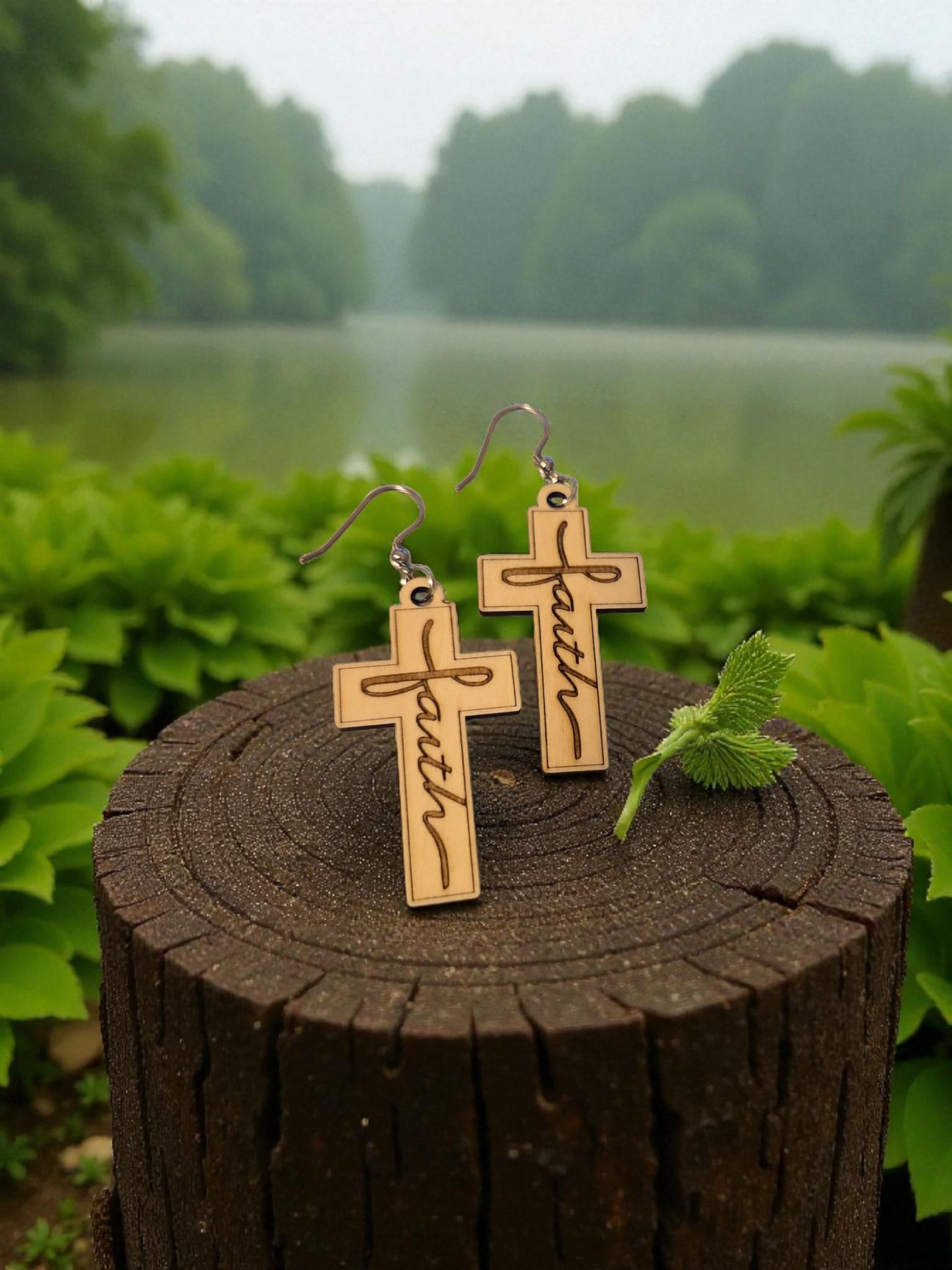 Faith Cross Earrings