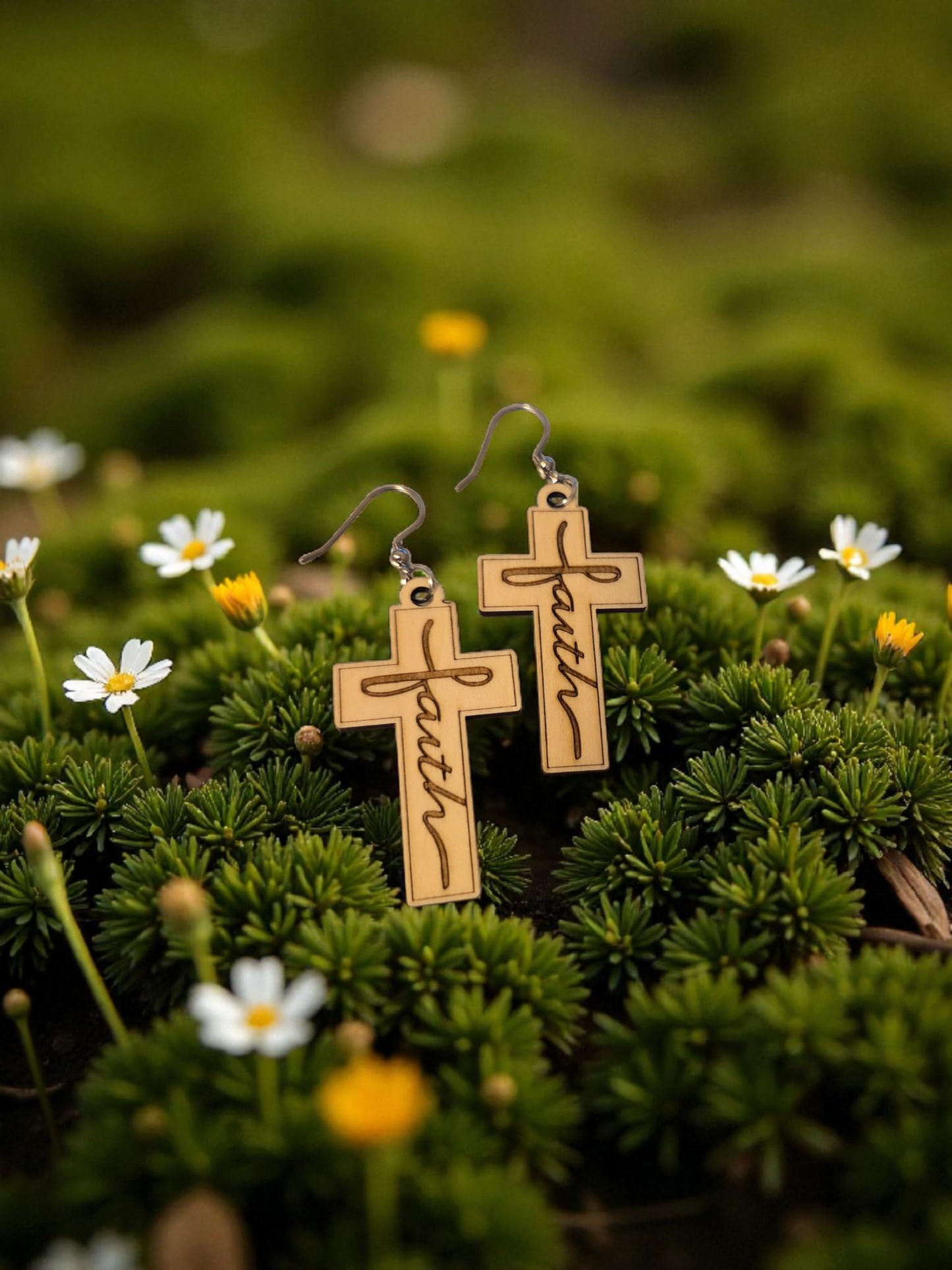 Faith Cross Earrings