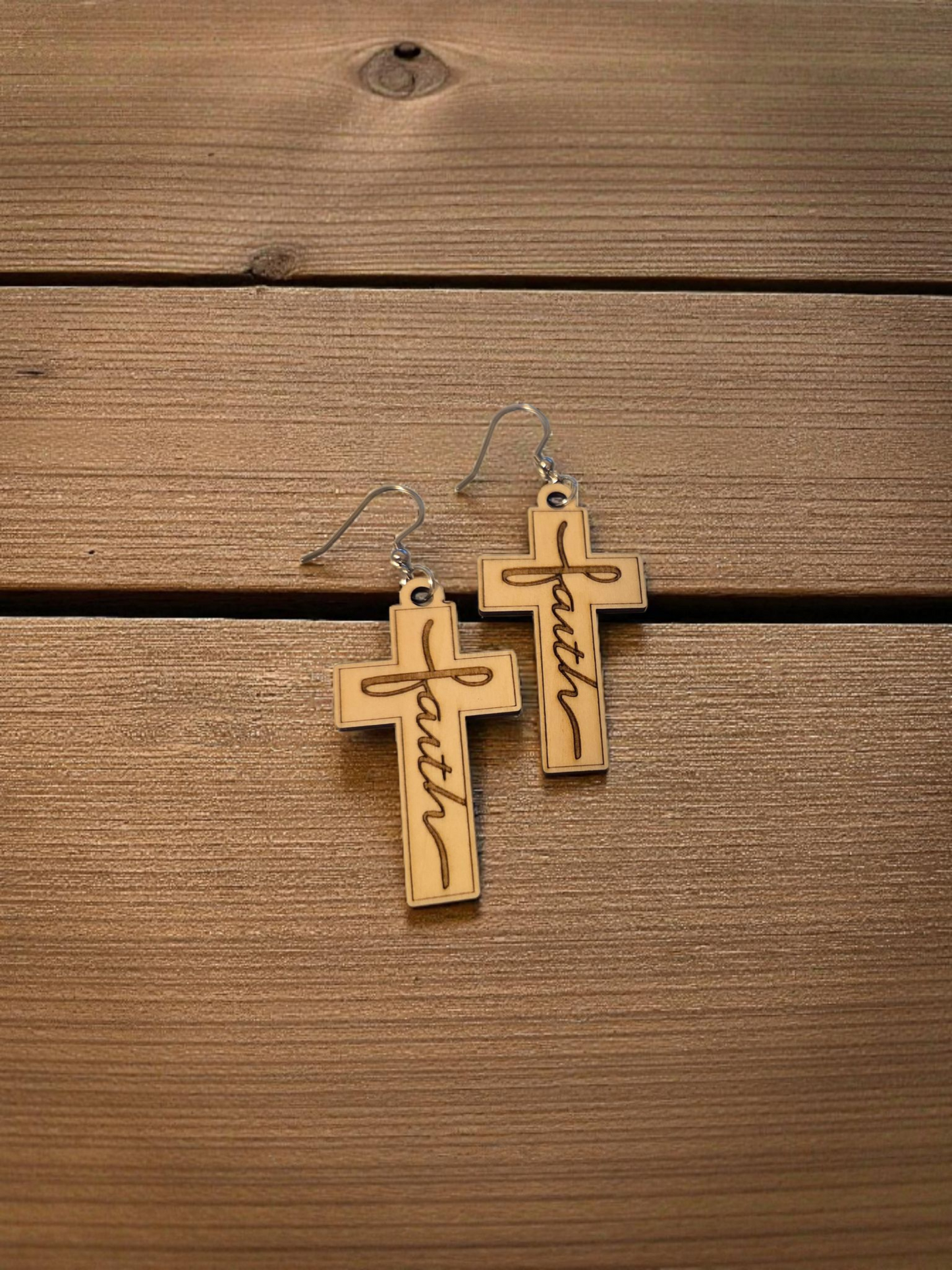 Faith Cross Earrings