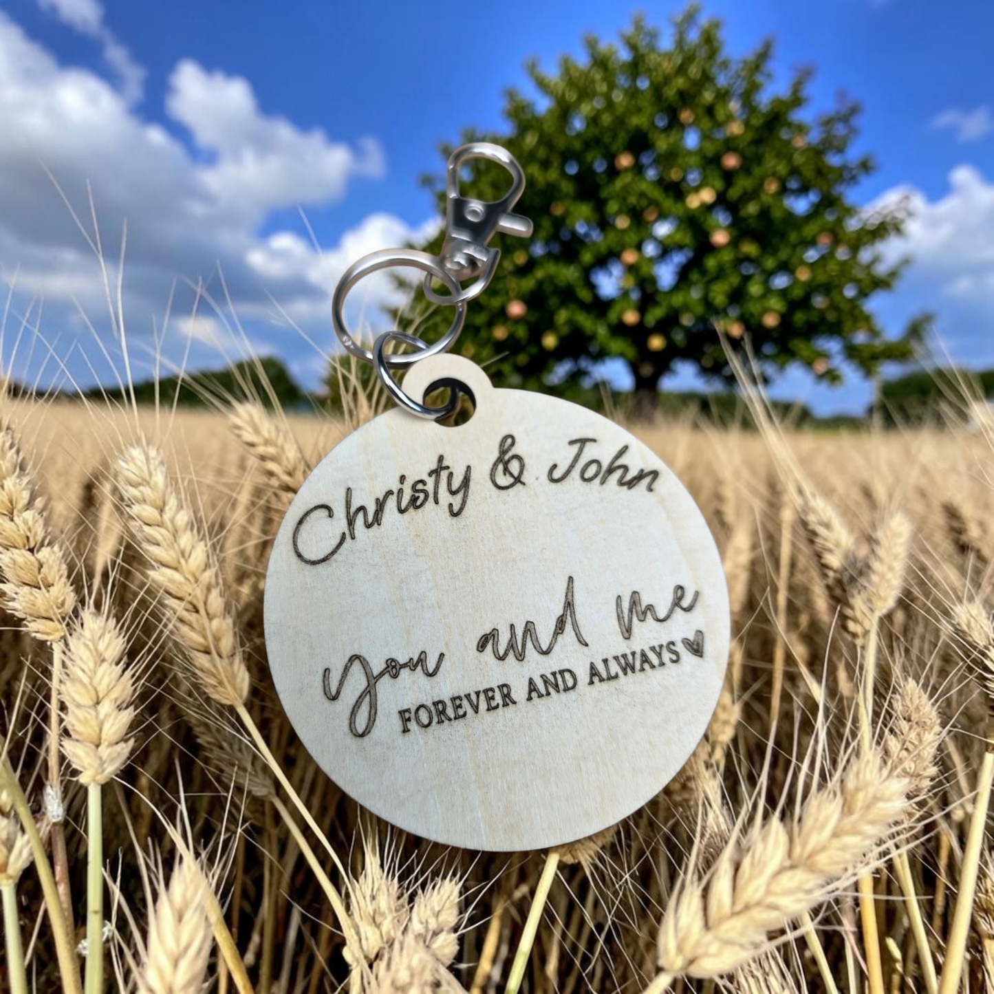 You and me forever and always Keychain