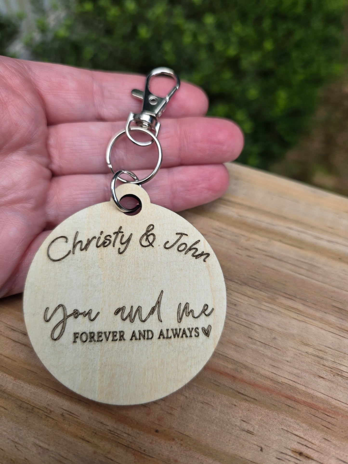 You and me forever and always Keychain
