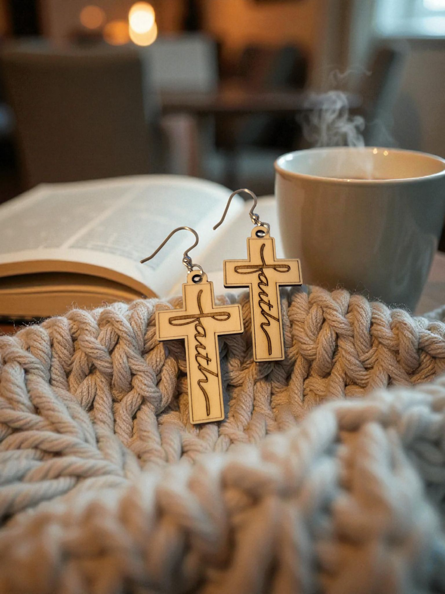 Faith Cross Earrings