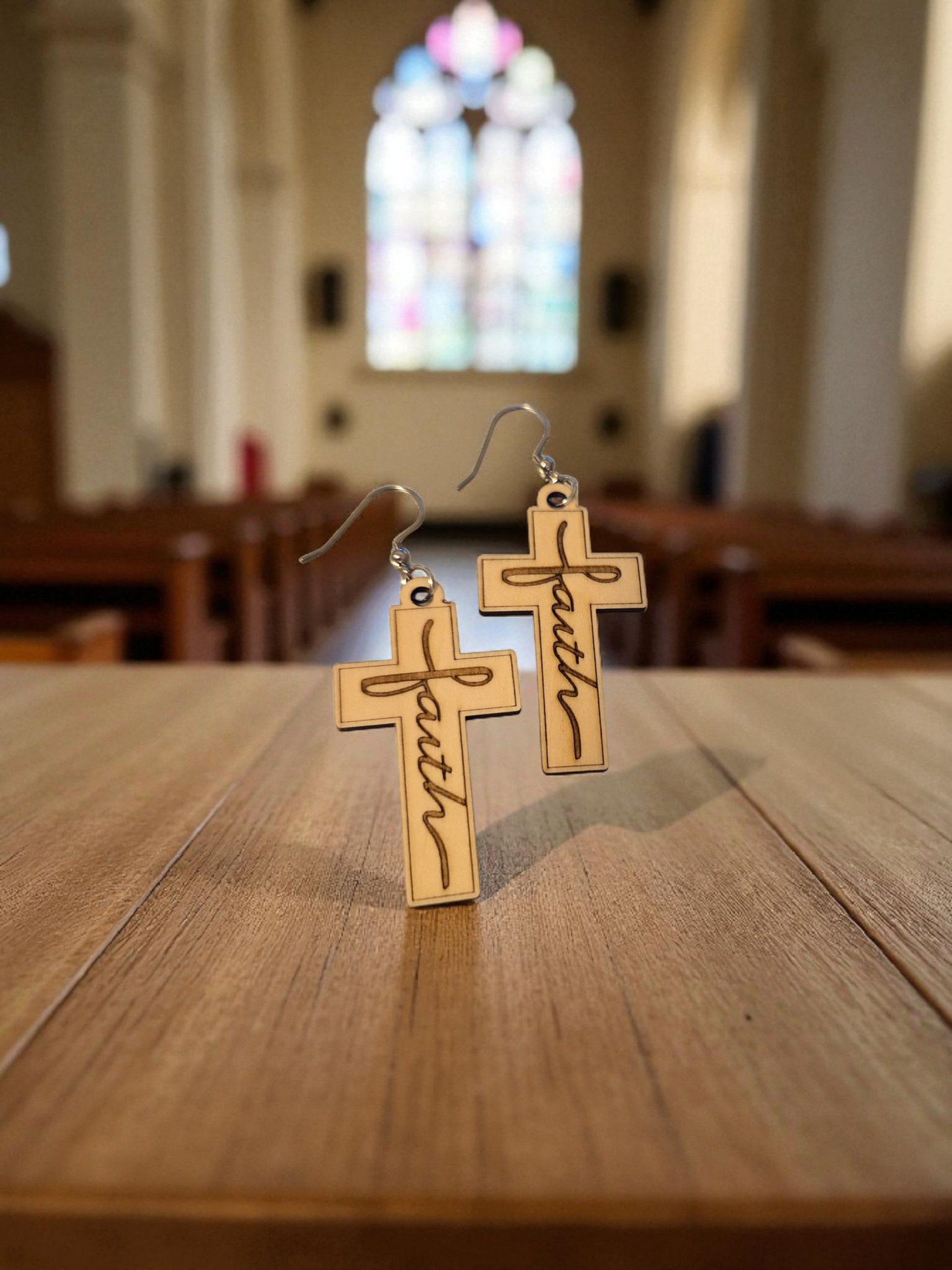 Faith Cross Earrings