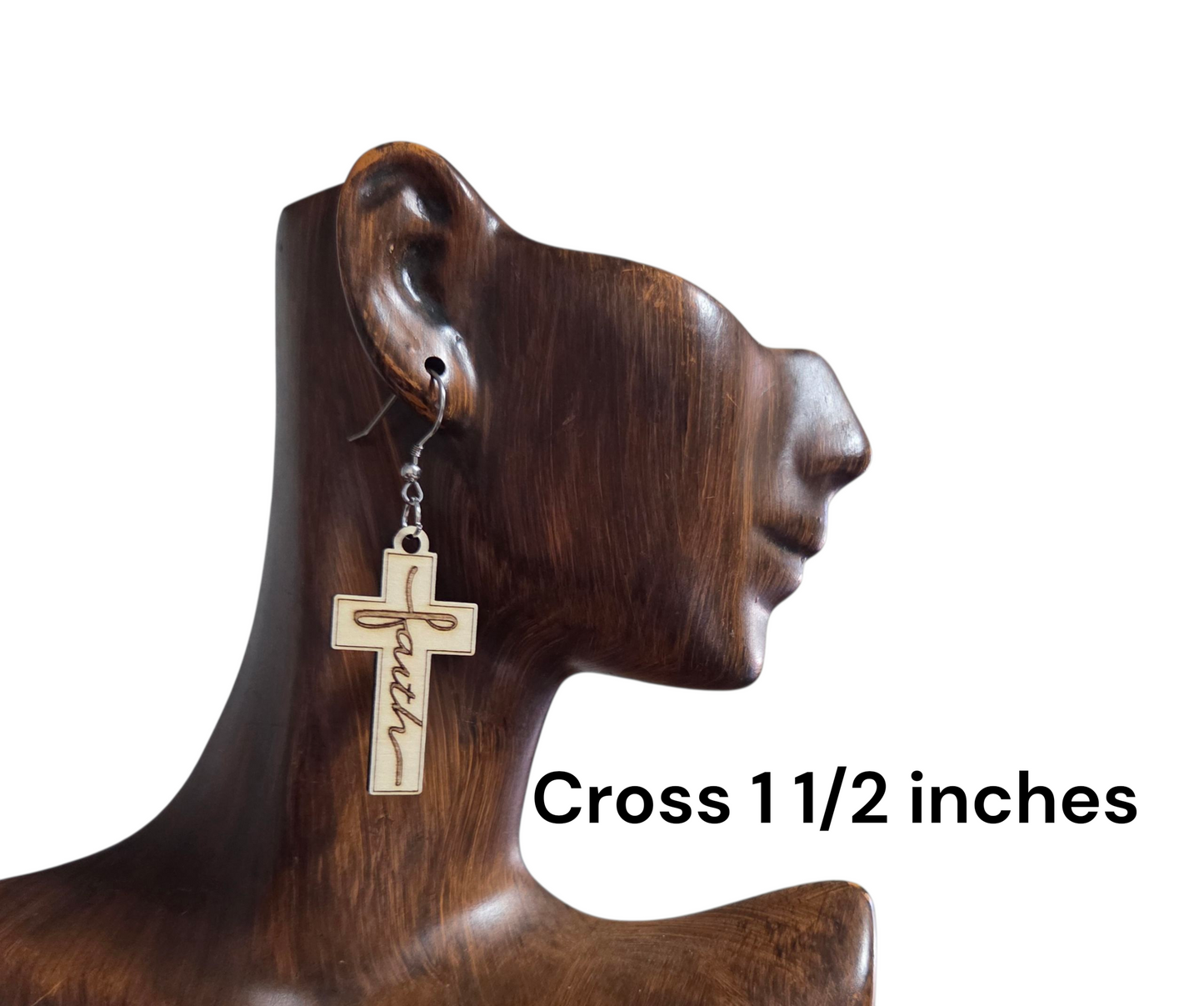 Faith Cross Earrings