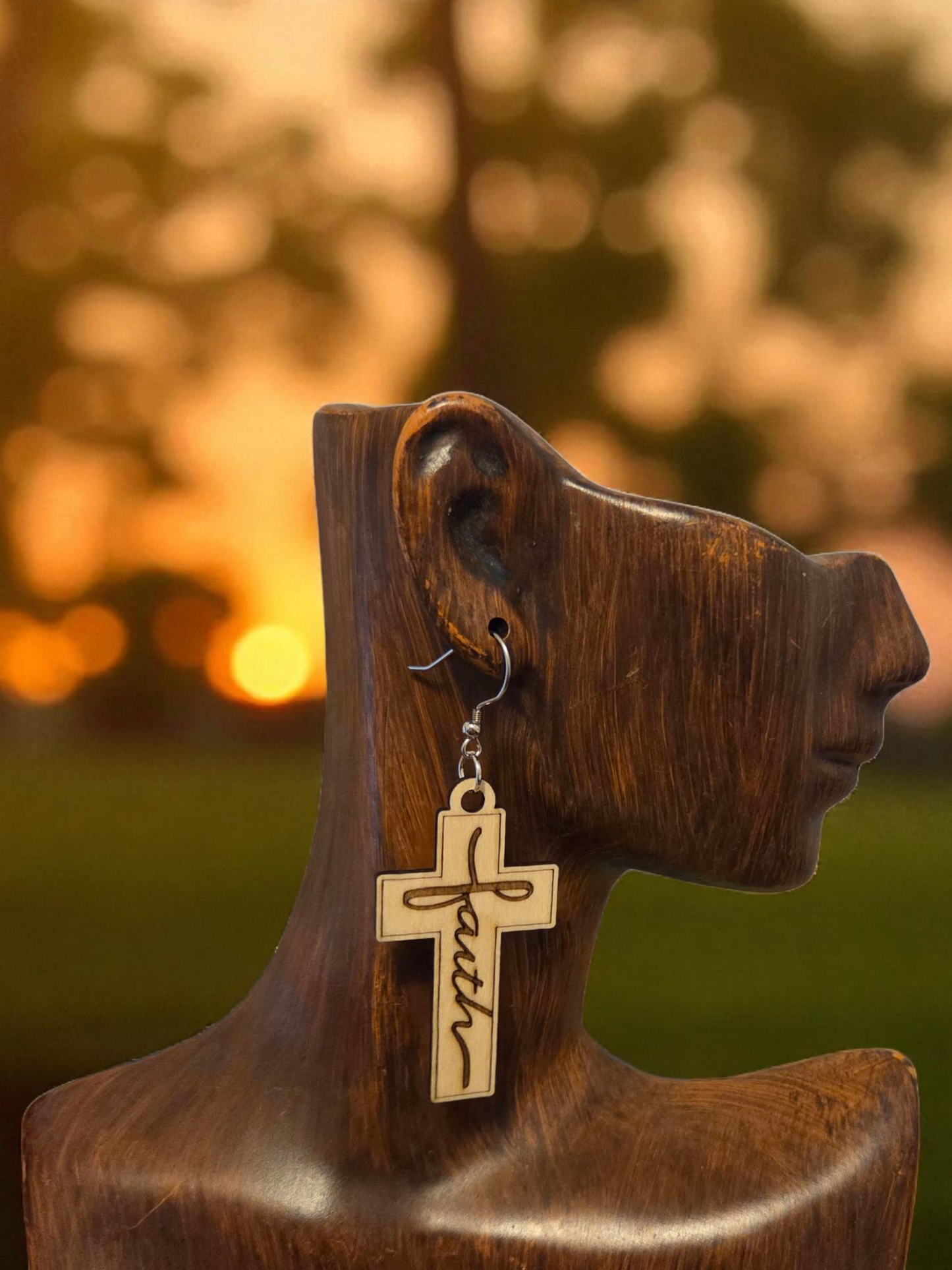 Faith Cross Earrings